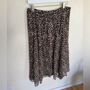 Leopard Print Women's Skirt